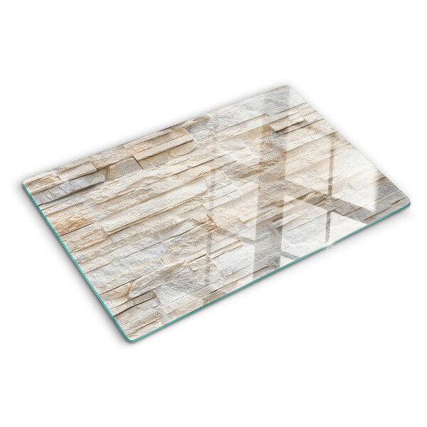 Tagliere in vetro temperato Pietra naturale nei toni del beige