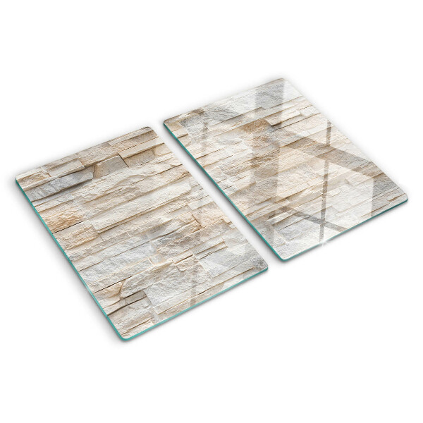 Tagliere in vetro temperato Pietra naturale nei toni del beige