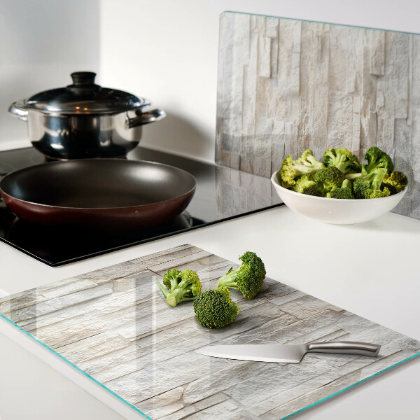 Tagliere in vetro temperato Pietra naturale nei toni del beige