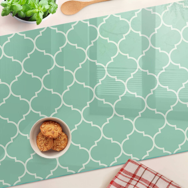 Tagliere in vetro con motivo marocchino