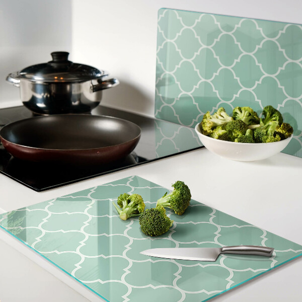 Tagliere in vetro con motivo marocchino