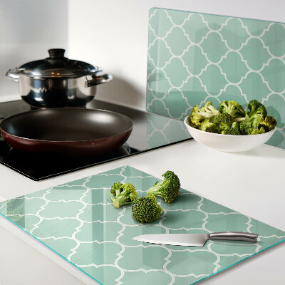 Tagliere in vetro con motivo marocchino