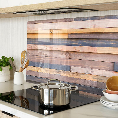 Tagliere in vetro temperato con motivo nei toni del legno