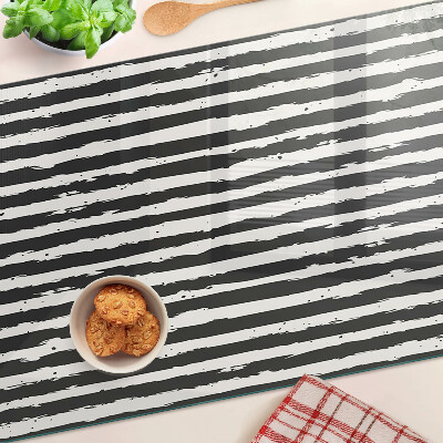 Tagliere in vetro temperato con motivo a strisce in stile graffiti