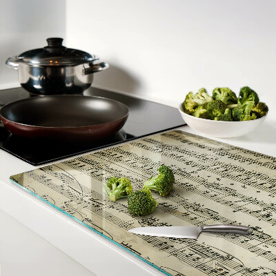 Tagliere in vetro temperato Notazione musicale