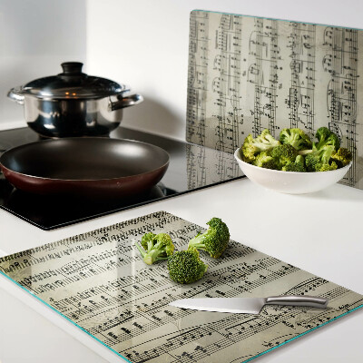Tagliere in vetro temperato Notazione musicale