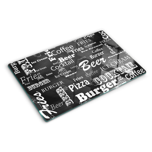 Tagliere in vetro temperato per uso alimentare