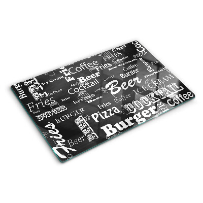 Tagliere in vetro temperato per uso alimentare