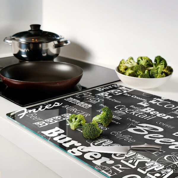 Tagliere in vetro temperato per uso alimentare