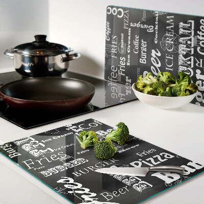 Tagliere in vetro temperato per uso alimentare