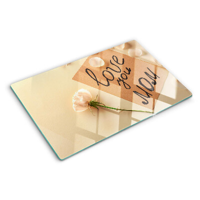 Tagliere in vetro temperato con motivo 