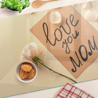 Tagliere in vetro temperato con motivo 