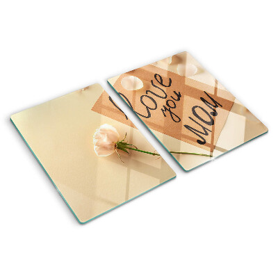 Tagliere in vetro temperato con motivo 