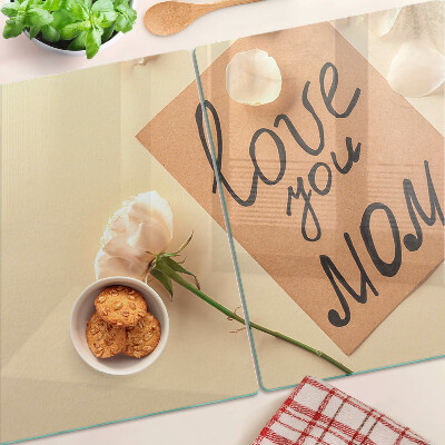 Tagliere in vetro temperato con motivo 