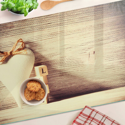 Tagliere in vetro temperato con motivo 