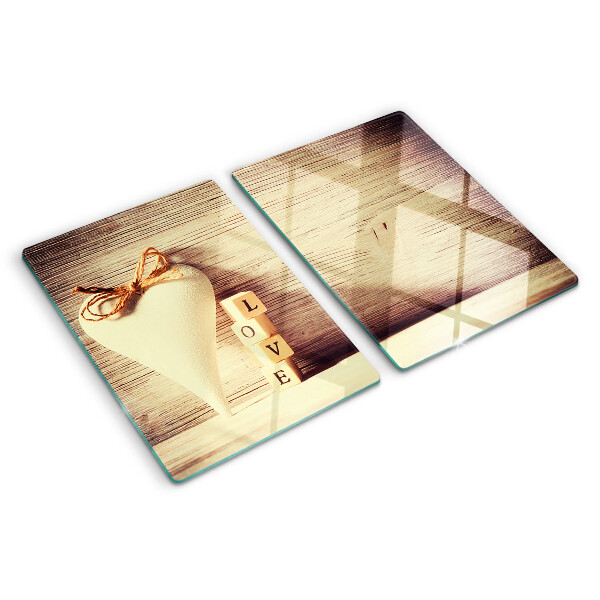 Tagliere in vetro temperato con motivo 