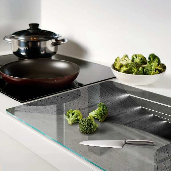 Tagliere in vetro temperato con motivo di moderna architettura d'interni