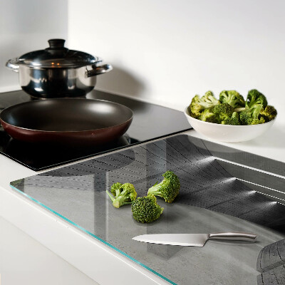 Tagliere in vetro temperato con motivo di moderna architettura d'interni