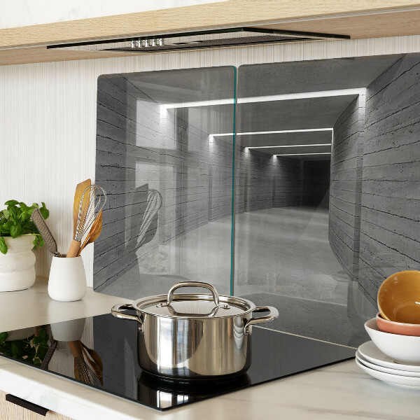 Tagliere in vetro temperato con motivo di moderna architettura d'interni