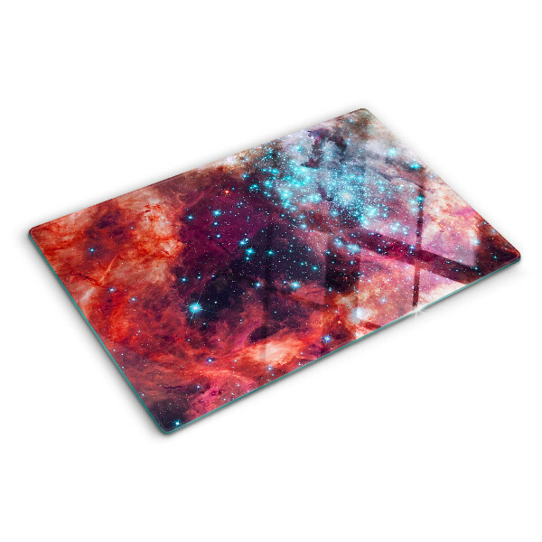 Tagliere in vetro temperato Paesaggio cosmico con stelle