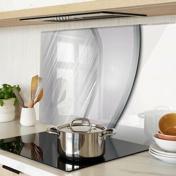 Tagliere in vetro con motivo ondulato astratto