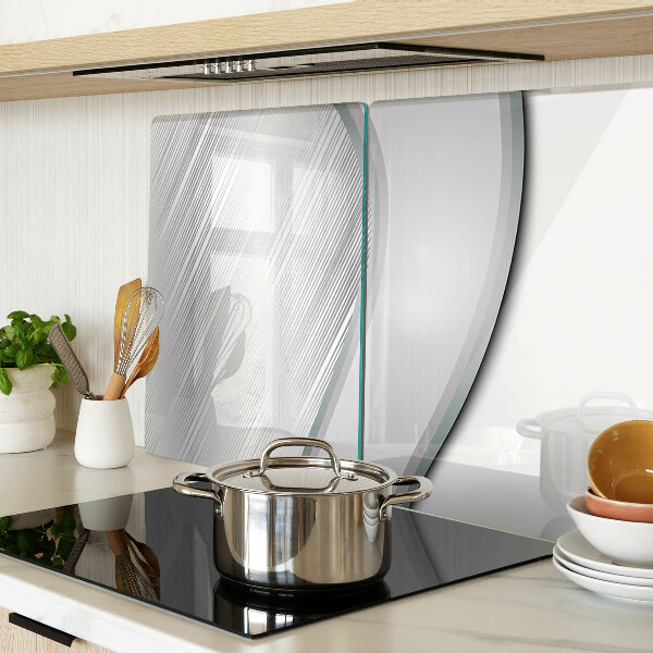 Tagliere in vetro con motivo ondulato astratto