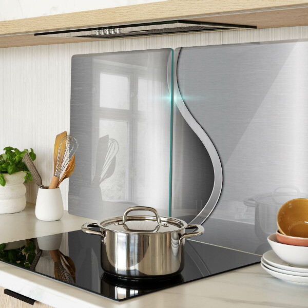 Tagliere in vetro temperato con design moderno a forma di onda