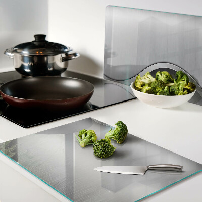 Tagliere in vetro temperato con design moderno a forma di onda