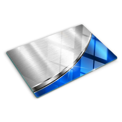 con motivo metallico e accenti blu