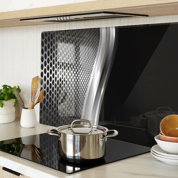 Tagliere in vetro con motivo futuristico a onde