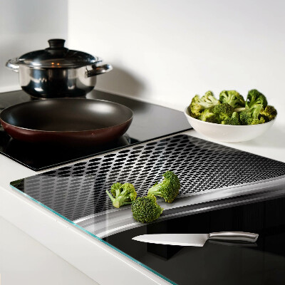 Tagliere in vetro con motivo futuristico a onde