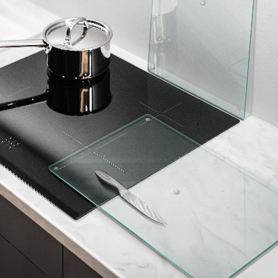 Tagliere in vetro temperato Tagliere in vetro temperato con doppia superficie trasparente