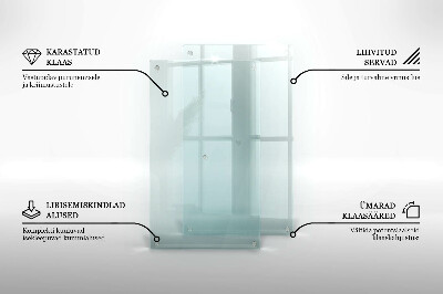 Tagliere in vetro temperato Tagliere in vetro temperato con doppia superficie trasparente