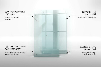 Tagliere in vetro temperato Tagliere in vetro temperato con doppia superficie trasparente