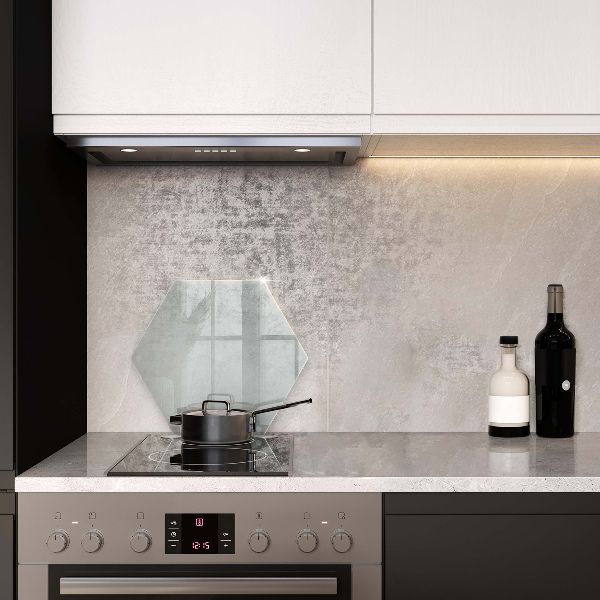 Tagliere in vetro Tagliere in vetro trasparente a forma esagonale