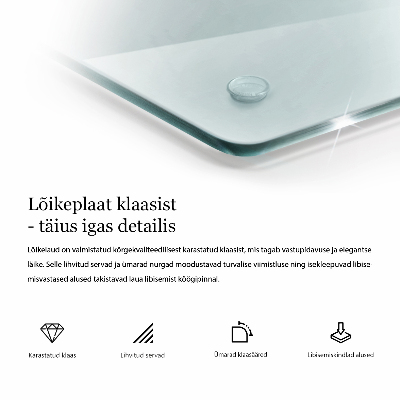 Tagliere in vetro Tagliere in vetro trasparente a forma esagonale