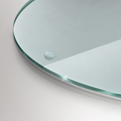 Tagliere in vetro Tagliere in vetro trasparente di forma rotonda