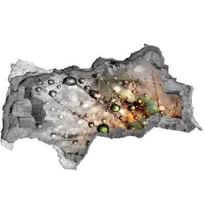 Decorazione da parete buco nel muro Struttura cristallina alla luce