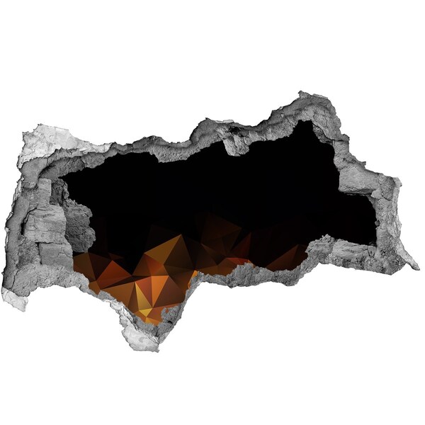 Sticker effetto rottura muro L'interno del vulcano