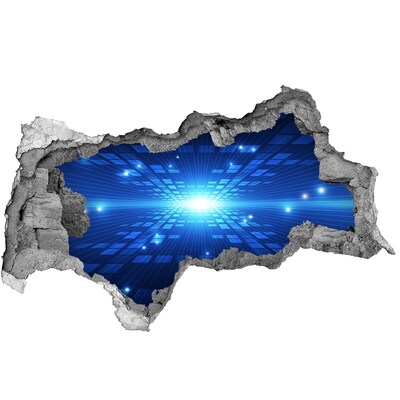 Adesivo con vista dietro il muro Spazio digitale dietro il muro