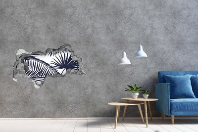 Decorazione da parete buco nel muro Oasi tropicale con palme