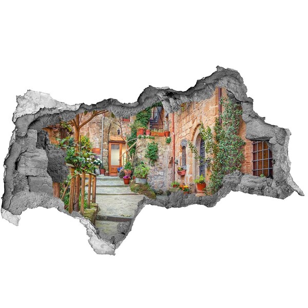 Decorazione da parete buco nel muro Un'incantevole cittadina in Toscana