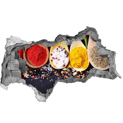 Adesivo con vista dietro il muro Paradiso delle spezie