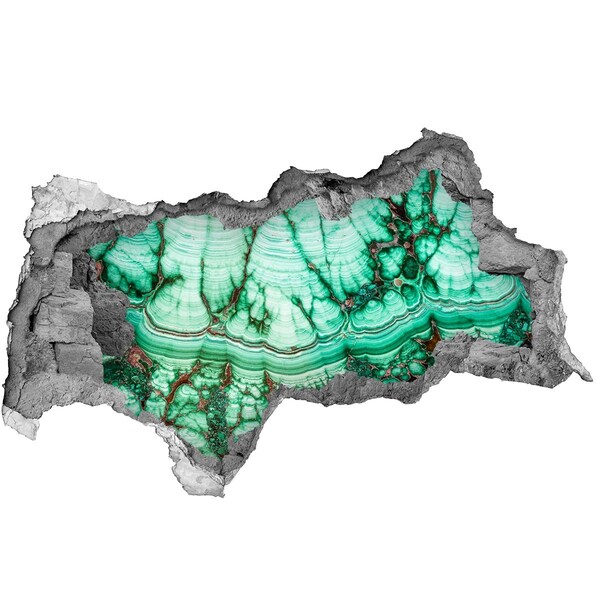 Sticker effetto rottura muro Grotta di Malachite