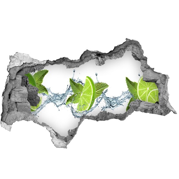 Decorazione da parete buco nel muro Un cocktail rinfrescante al lime