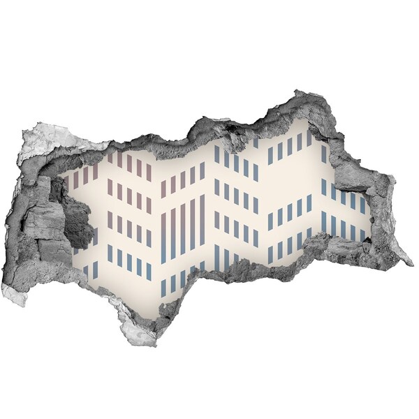 Sticker effetto rottura muro Il fascino urbano dietro le mura