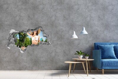 Sticker effetto rottura muro Vacanza ai Caraibi sotto il sole