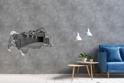 Decorazione da parete buco nel muro Interno di un magazzino moderno