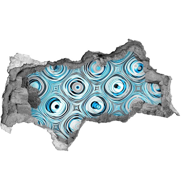 Sticker effetto rottura muro Vortici d'acqua nel cemento