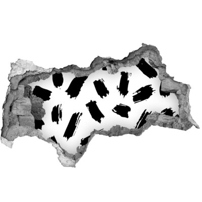 Decorazione da parete buco nel muro Un muro danneggiato con striature astratte